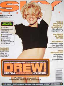 <!--1996-08-->Sky magazine - Drew Barrymore cover (August 1996)