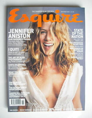 Esquire magazine - Jennifer Aniston cover (November 2002)