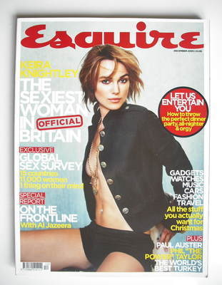 Esquire magazine - Keira Knightley cover (December 2005)