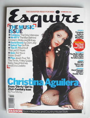 Esquire magazine - Christina Aguilera cover (October 2003)