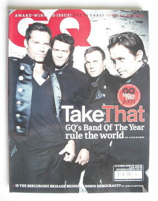 British GQ magazine - October 2009 - Take That cover