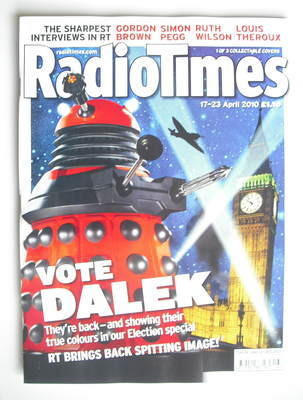 Radio Times magazine - Dalek cover (17-23 April 2010) (Red Dalek)