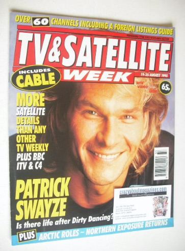<!--1995-08-19-->TV & Satellite Week magazine - Patrick Swayze cover (19-25