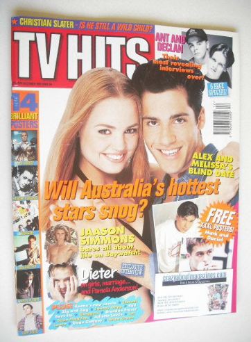 TV Hits magazine - December 1994 - Alex Dimitriades and Melissa George cover