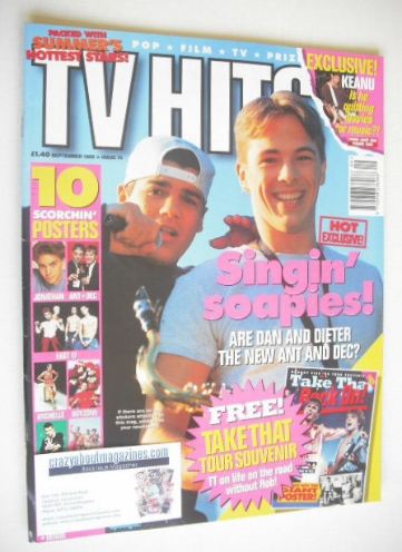 TV Hits magazine - September 1995 - Daniel Amalm and Dieter Brummer cover