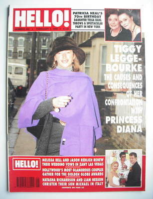 Hello! magazine - Tiggy Legge-Bourke cover (3 February 1996 - Issue 392)