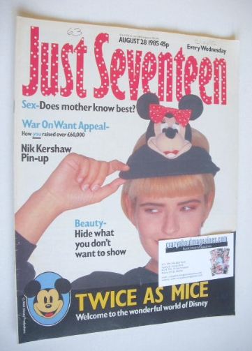Just Seventeen magazine - 28 August 1985