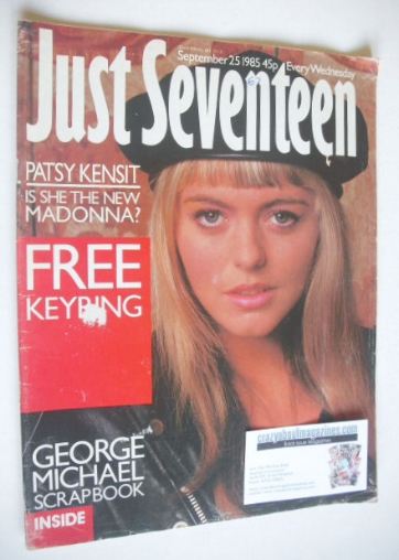 Just Seventeen magazine - 25 September 1985 - Patsy Kensit cover