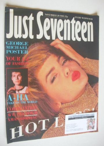 <!--1985-11-20-->Just Seventeen magazine - 20 November 1985