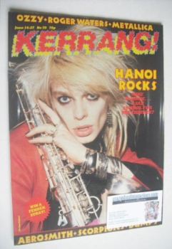 Kerrang magazine - Mike Monroe cover (14-27 June 1984 - Issue 70)