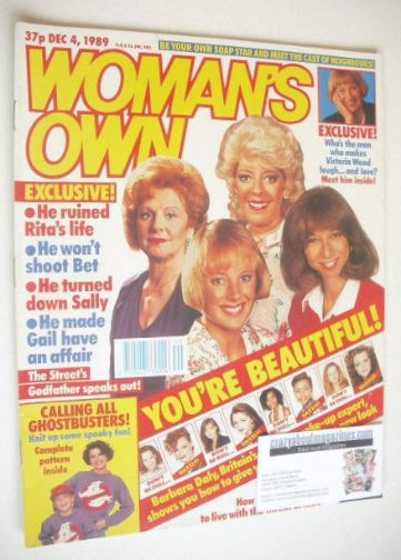 Woman's Own magazine - 4 December 1989 - Coronation Street Ladies cover