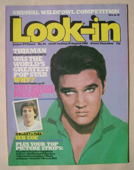 Look In magazine - Elvis Presley cover (16 August 1980)