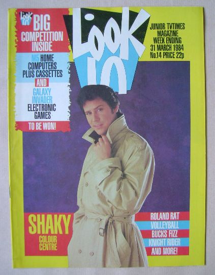 Look In magazine - Shakin' Stevens cover (31 March 1984)