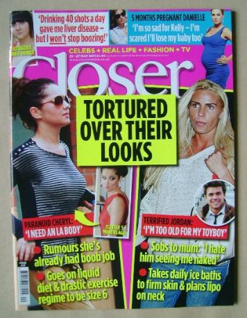 <!--2011-05-21-->Closer magazine - Tortured Over Their Looks cover (21-27 M