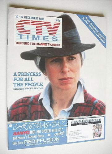 CTV Times magazine - 10-16 December 1988 - Princess Anne cover