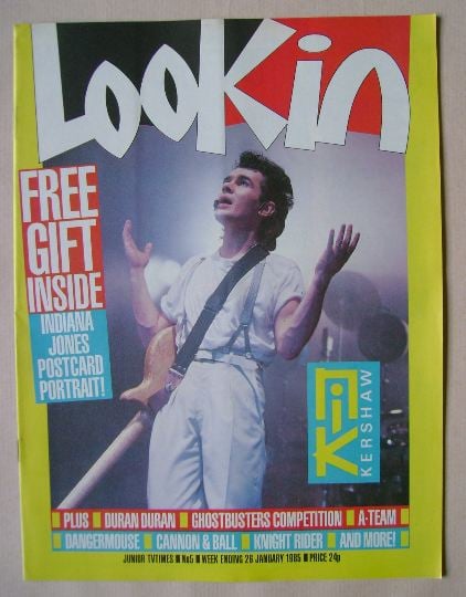 <!--1985-01-26-->Look In magazine - Nik Kershaw cover (26 January 1985)
