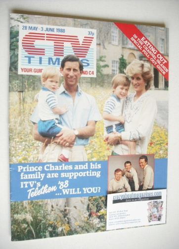 CTV Times magazine - 28 May - 3 June 1988 - Prince Charles and family cover