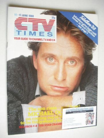 CTV Times magazine - 11-17 June 1988 - Michael Douglas cover