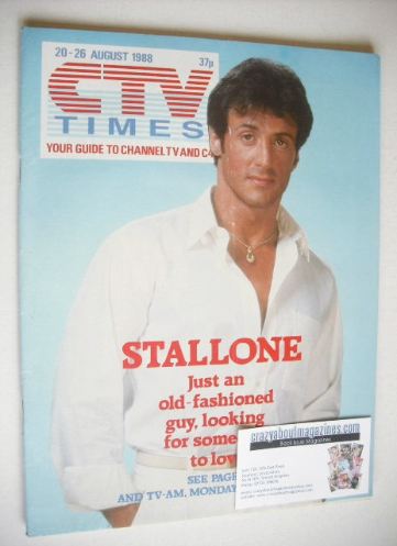 CTV Times magazine - 20-26 August 1988 - Sylvester Stallone cover
