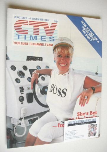 CTV Times magazine - 29 October - 4 November 1988 - Julie Goodyear cover