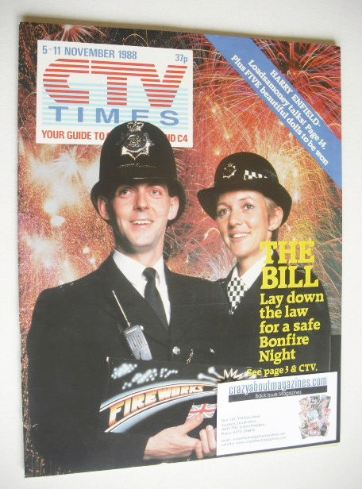 CTV Times magazine - 5-11 November 1988 - The Bill cover