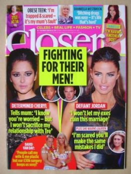 Closer magazine - Fighting For Their Men! cover (4-10 May 2013)