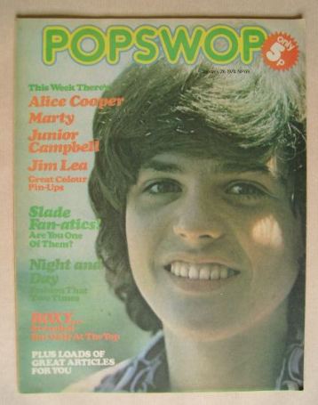 Popswop magazine - 26 January 1974 - Donny Osmond cover