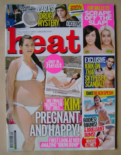 <!--2013-05-18-->Heat magazine - Kim Kardashian cover (18-24 May 2013)
