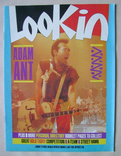 Look In magazine - Adam Ant cover (6 July 1985)