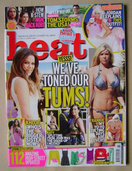 <!--2013-04-06-->Heat magazine - We've Toned Our Tums! cover (6-12 April 20