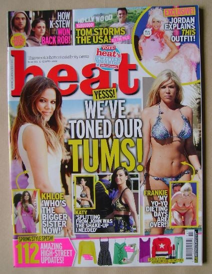 Heat magazine - We've Toned Our Tums! cover (6-12 April 2013)
