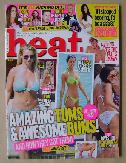 Heat magazine - Amazing Tums & Awesome Bums! cover (8-14 June 2013)