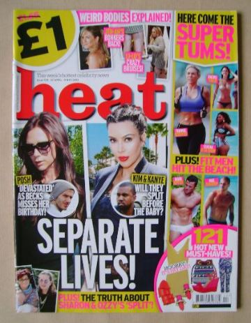 Heat magazine - Separate Lives! cover (27 April - 3 May 2013)