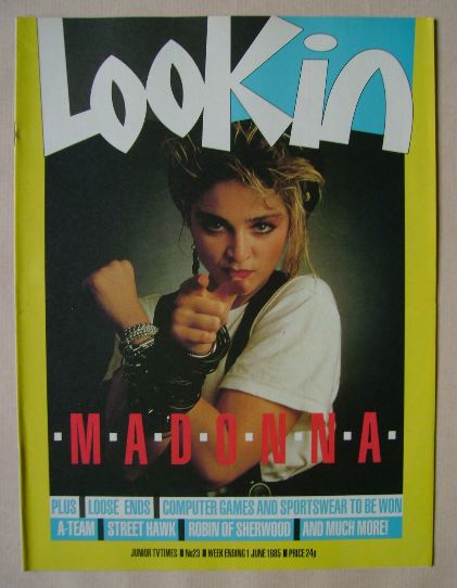 Look In magazine - Madonna cover (1 June 1985)