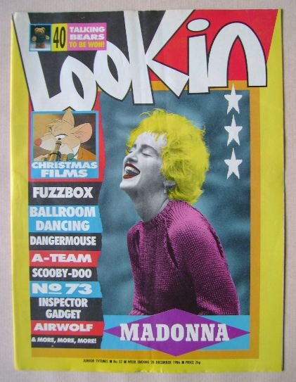 Look In magazine - Madonna cover (20 December 1986)