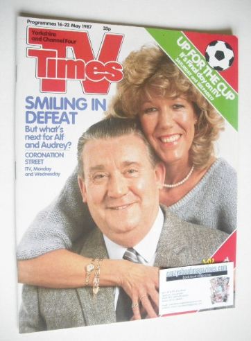 <!--1987-05-16-->TV Times magazine - Alf and Audrey cover (16-22 May 1987)