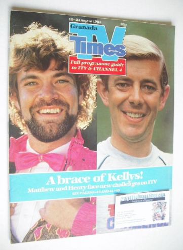 TV Times magazine - Matthew and Henry Kelly cover (18-24 August 1984)