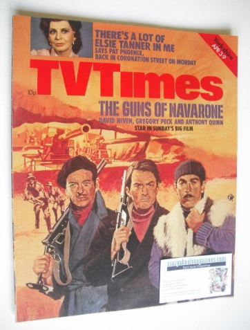 TV Times magazine - The Guns Of Navarone cover (3-9 April 1976)