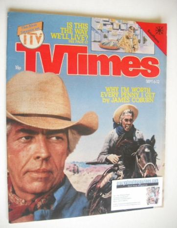 TV Times magazine - James Coburn cover (6-12 September 1980)