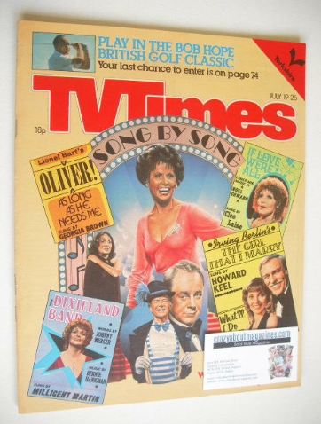 TV Times magazine - Show-Stoppers cover (19-25 July 1980)