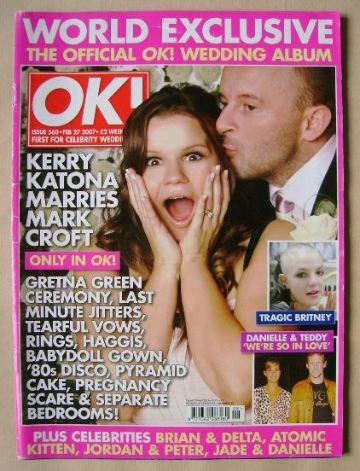 OK! magazine - Kerry Katona and Mark Croft cover (27 February 2007 - Issue 560)