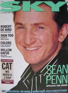 <!--1988-10-->Sky magazine - Sean Penn cover (October 1988)