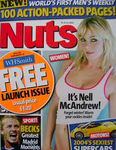 Nuts magazine - Nell McAndrew cover (16-22 January 2004 - 1st Issue)