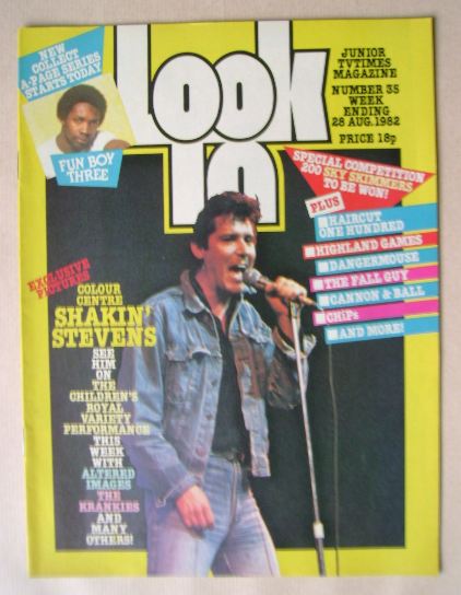 Look In magazine - Shakin' Stevens cover (28 August 1982)