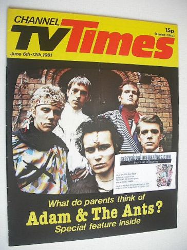 CTV Times magazine - 6-12 June 1981 - Adam & The Ants cover