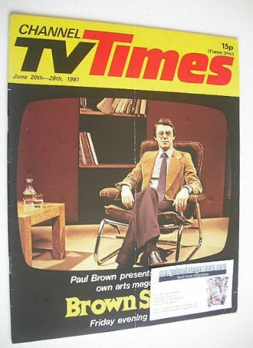 CTV Times magazine - 20-26 June 1981 - Brown Study cover