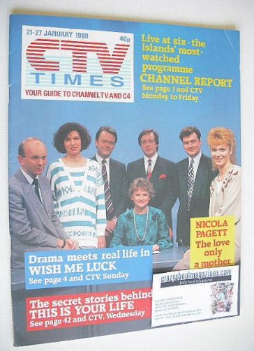 CTV Times magazine - 21-27 January 1989 - Channel Report cover