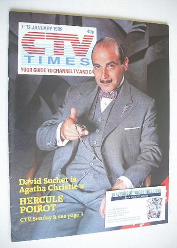 CTV Times magazine - 7-13 January 1989 - David Suchet cover