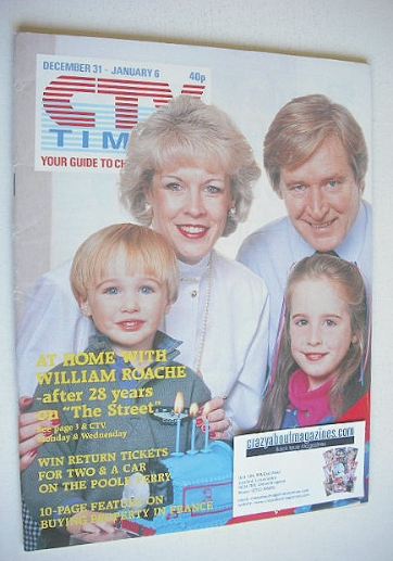 CTV Times magazine - 31 December 1988 - 6 January 1989 - William Roache cover