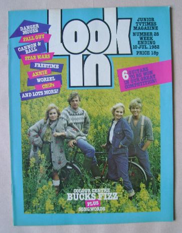 Look In magazine - Bucks Fizz cover (10 July 1982)